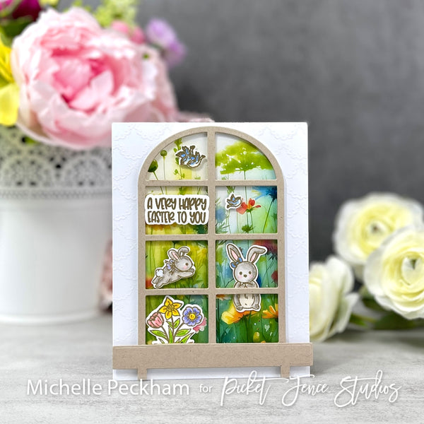 Fabulously Glossy A2 Card Fronts - Field of Wildflowers