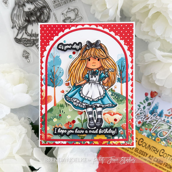 Fabulously Glossy 5x7 Card Fronts - Alice in Wonderland