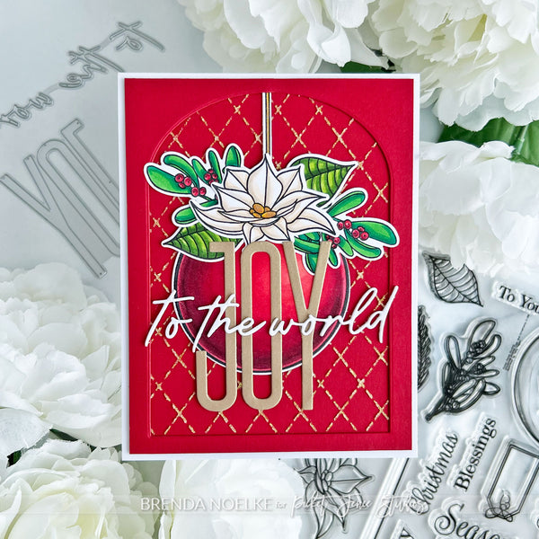 Peaceful Christmas Flowers Coordinating Die