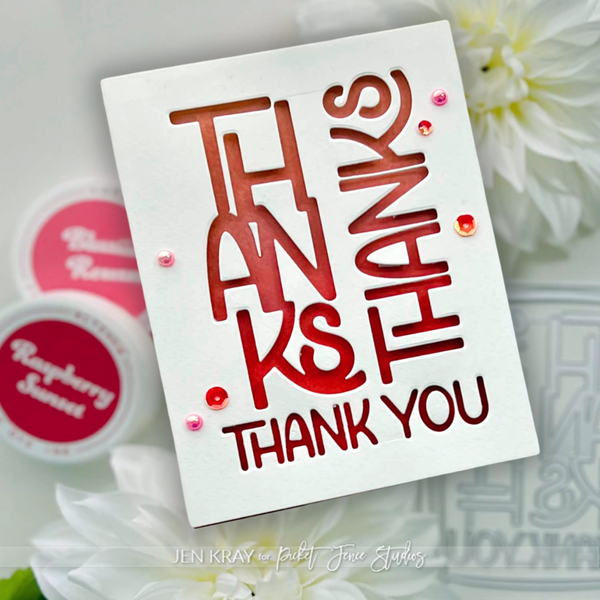 A2 Lots of Thanks Cover Plate Die