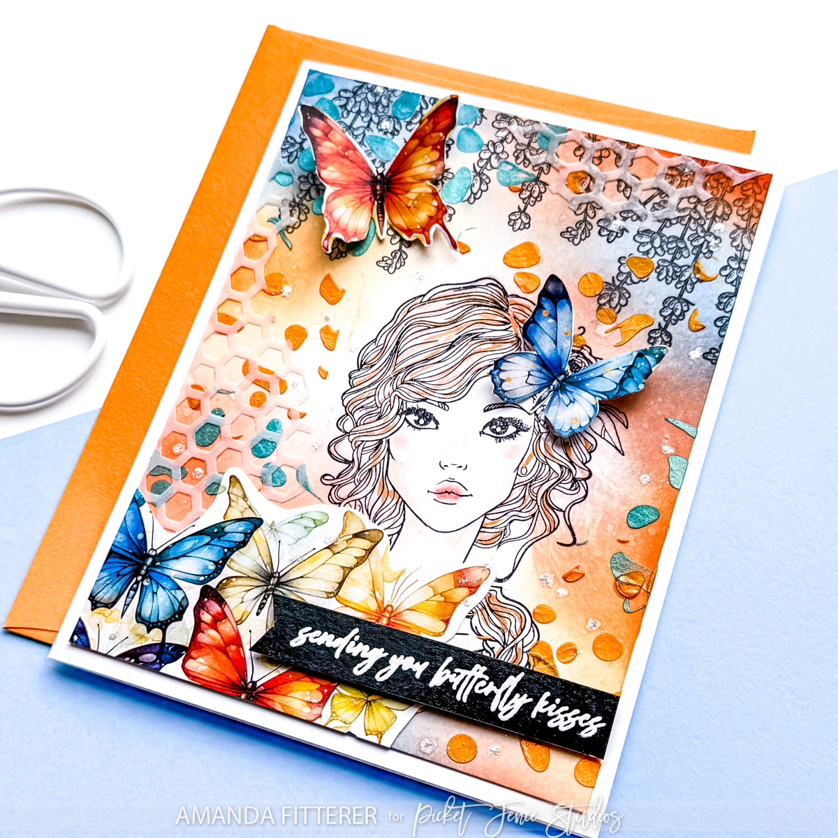 Marie Girl Stamp Set