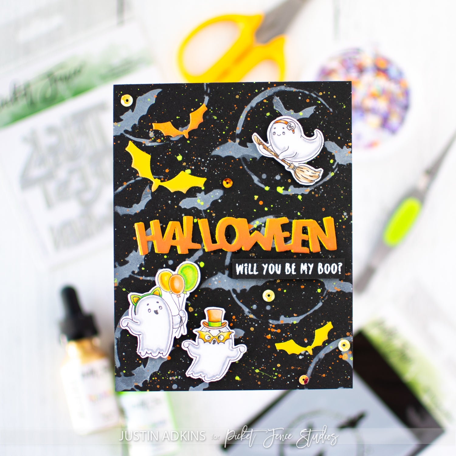 Mini Eerie Night A2 Stencil