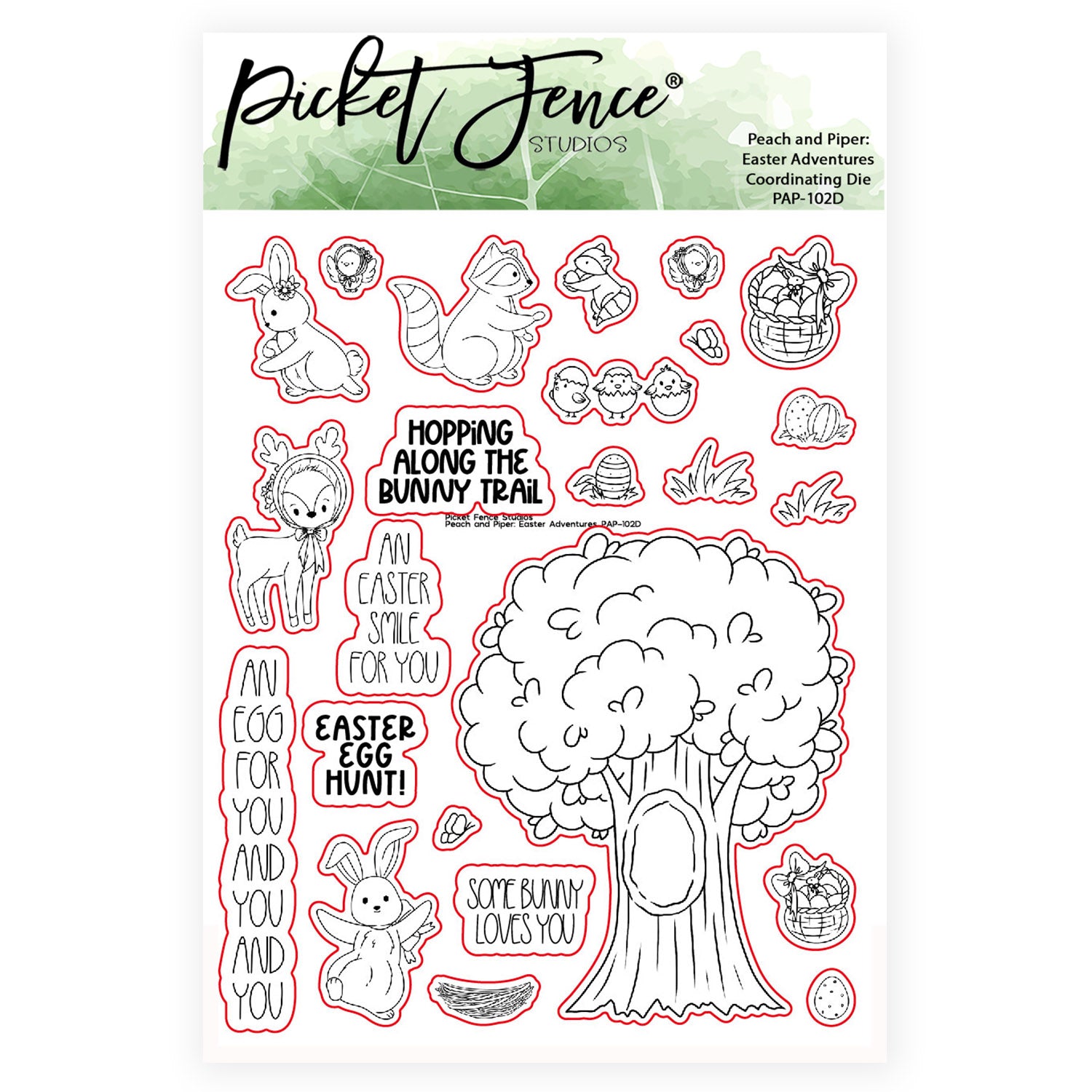 Peach and Piper: Easter Adventures with Coordinating Die Set