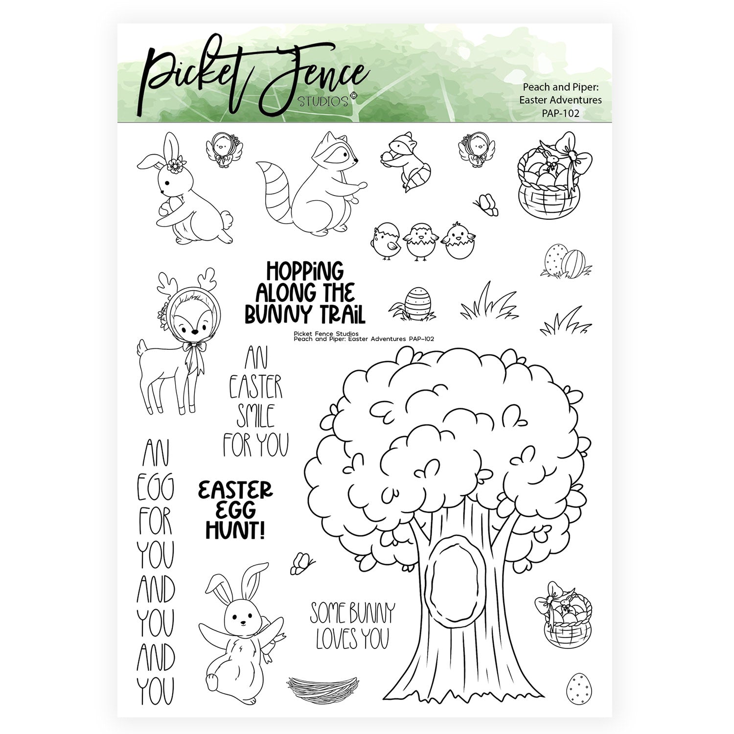 Peach and Piper: Easter Adventures with Coordinating Die Set