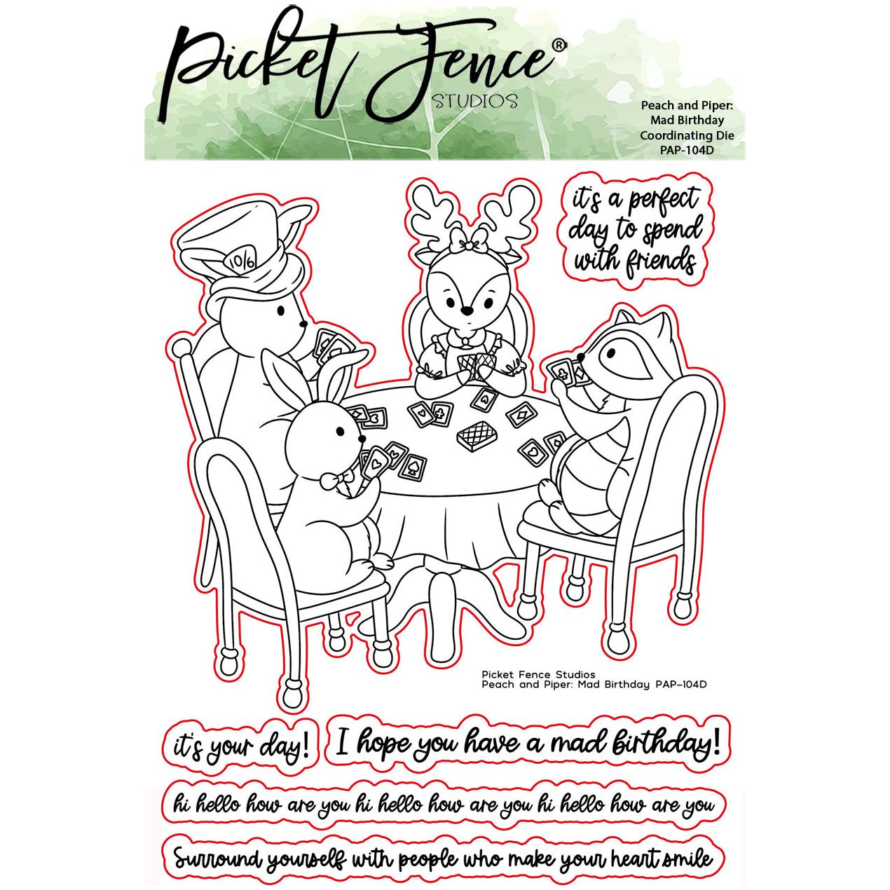 Peach and Piper: Mad Birthday with Coordinating Die Set