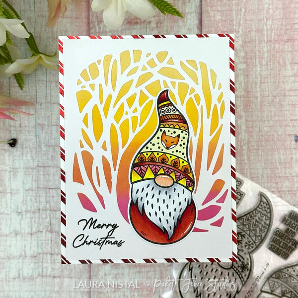 Cheerful Winter Gnomes Coordinating Die