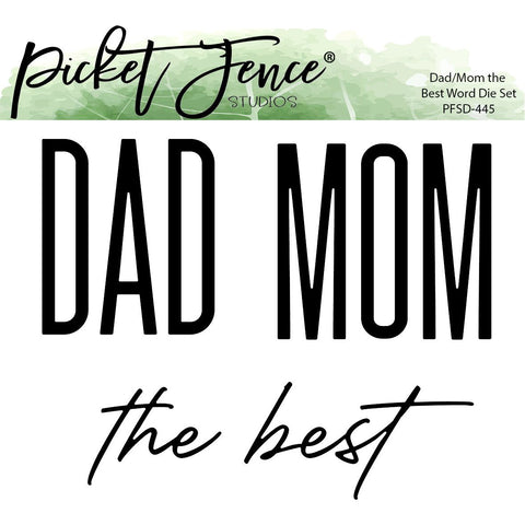 Dad/Mom the Best Word Die Set