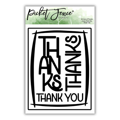 A2 Lots of Thanks Cover Plate Die