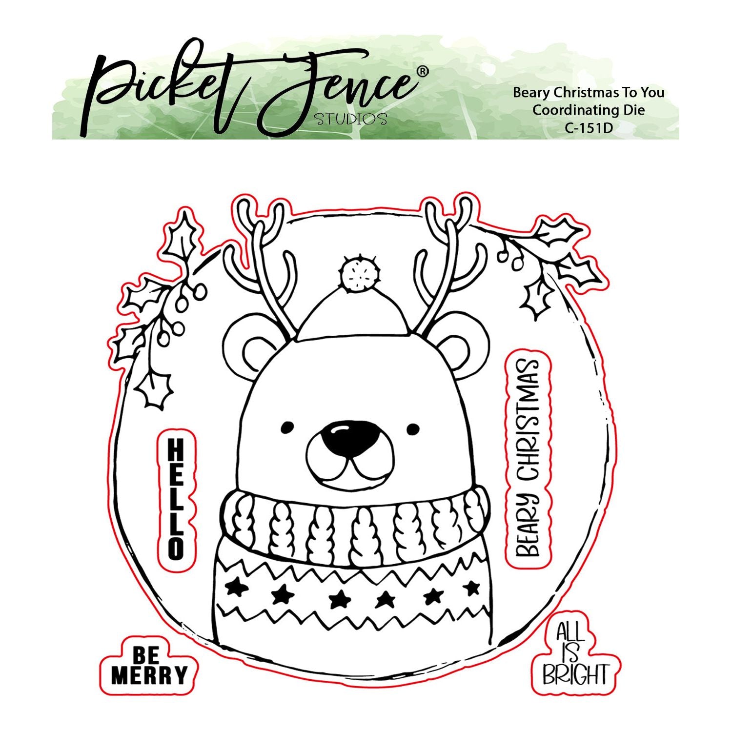 Beary Christmas to You Coordinating Die