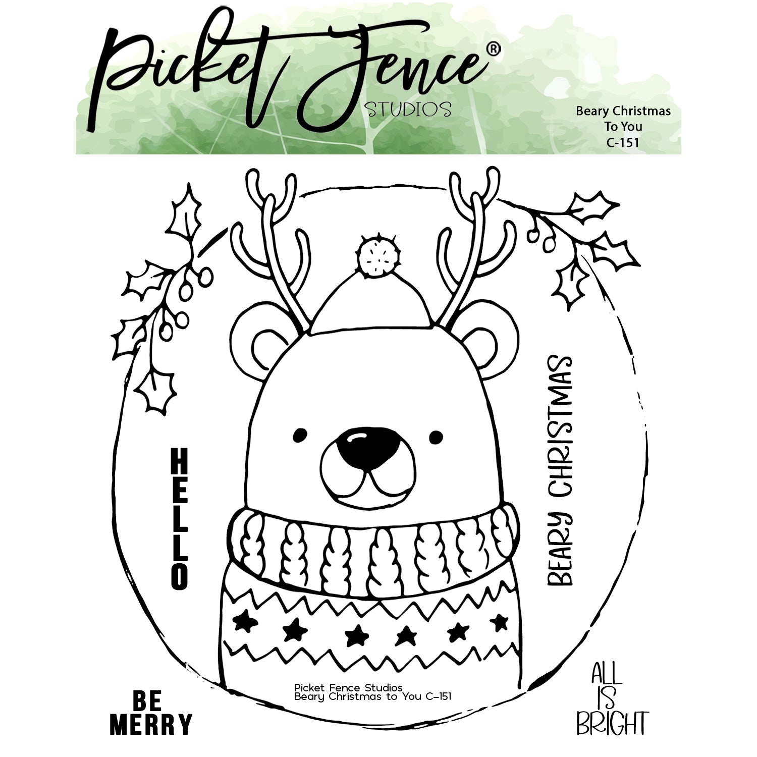Beary Christmas to You Coordinating Die