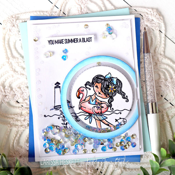 Dear Summer Loving Stamp with Coordinating Die Set