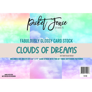 Fabulously Glossy 8.5 X 11 Card Stock - Clouds of Dreams