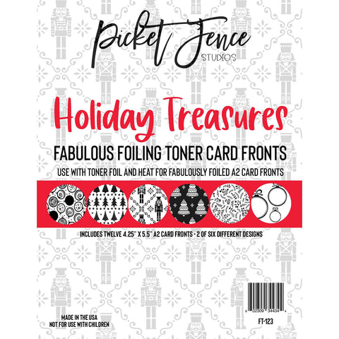 Fabulous Foiling Toner Card Fronts - Holiday Treasures
