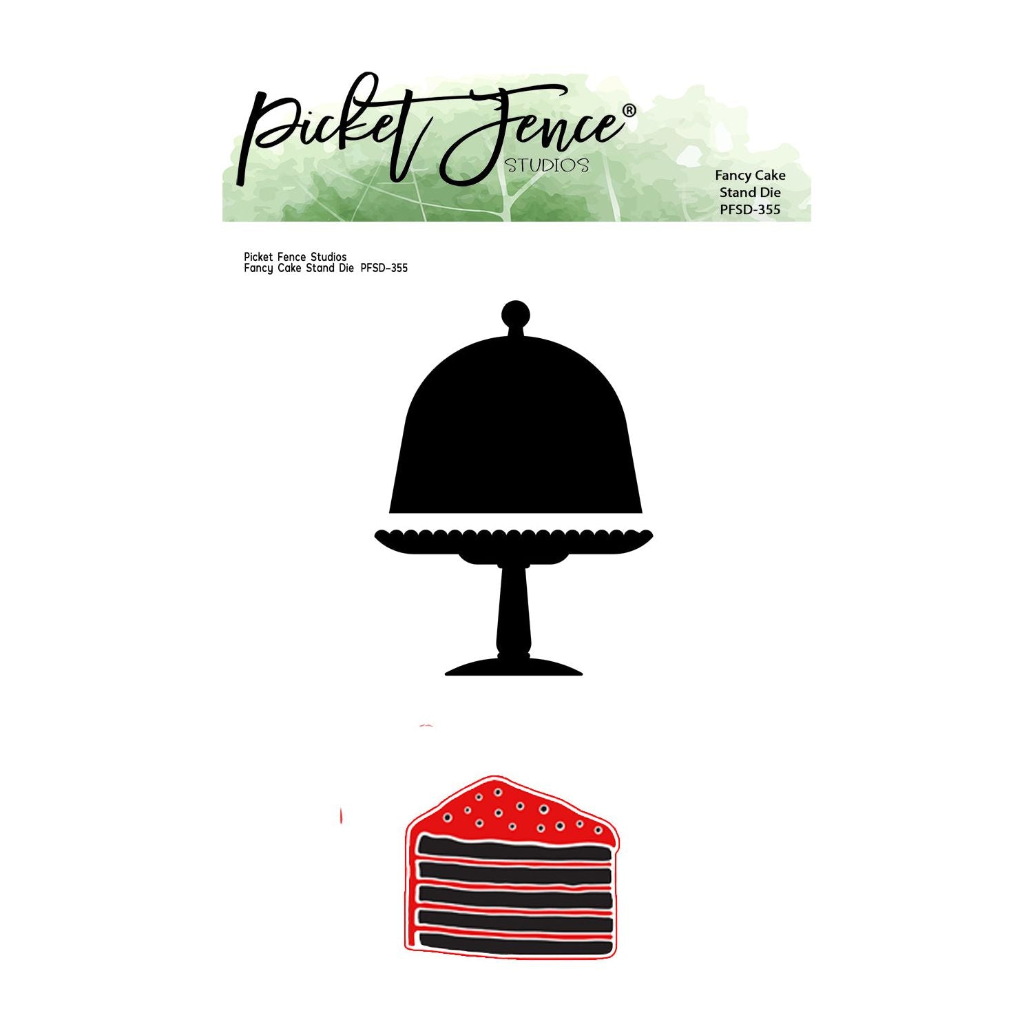 Fancy Cake Stand Die