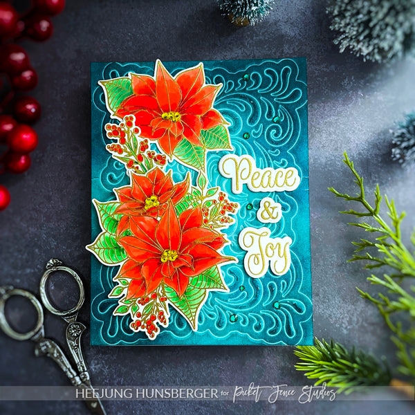 Peaceful Christmas Flowers Coordinating Die