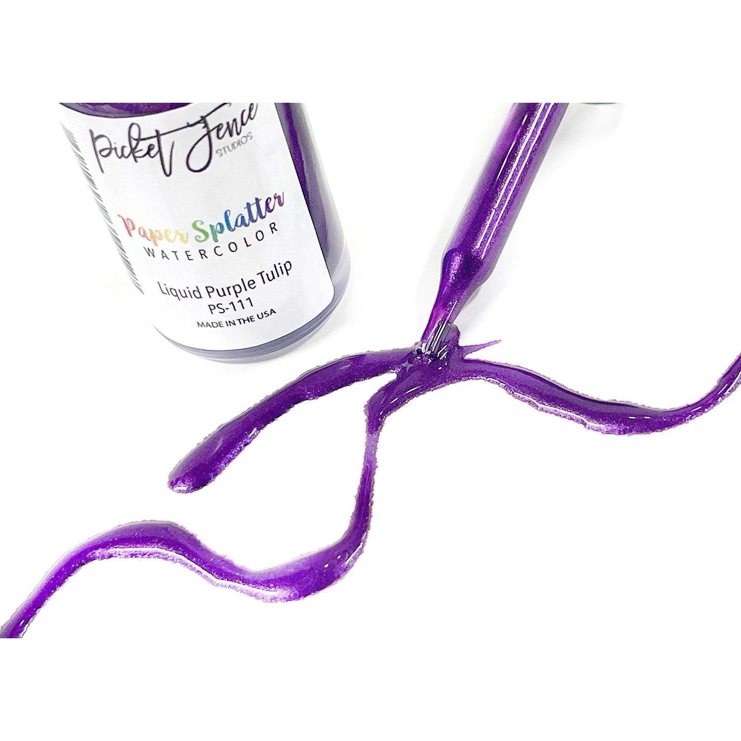 Paper Splatter - Liquid Purple Tulip