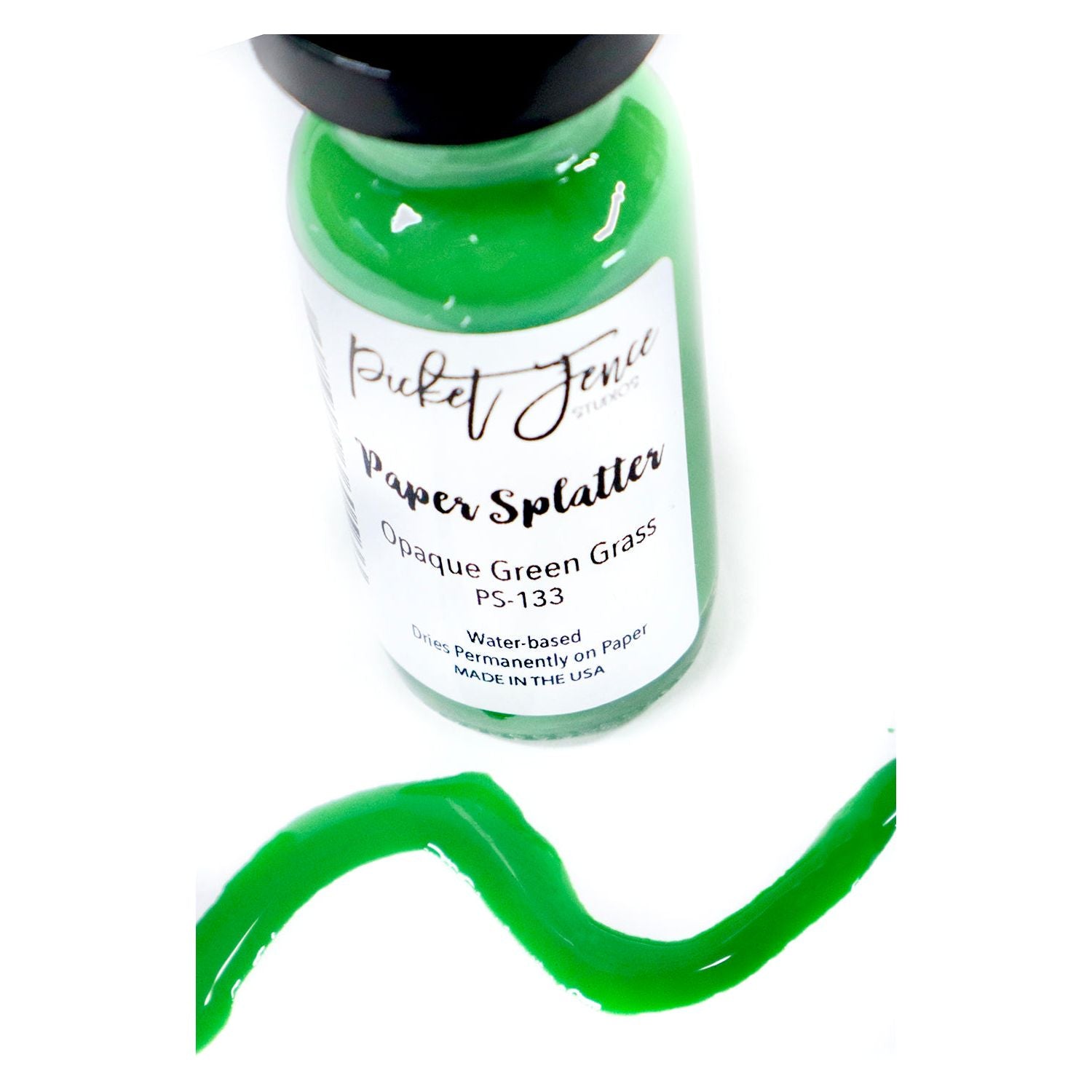 Paper Splatter - Opaque Green Grass