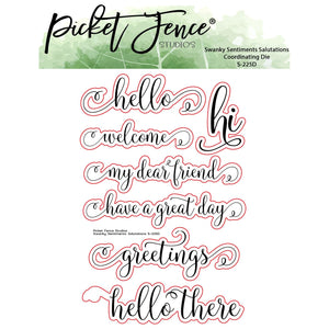 Swanky Sentiments: Salutations Coordinating Die