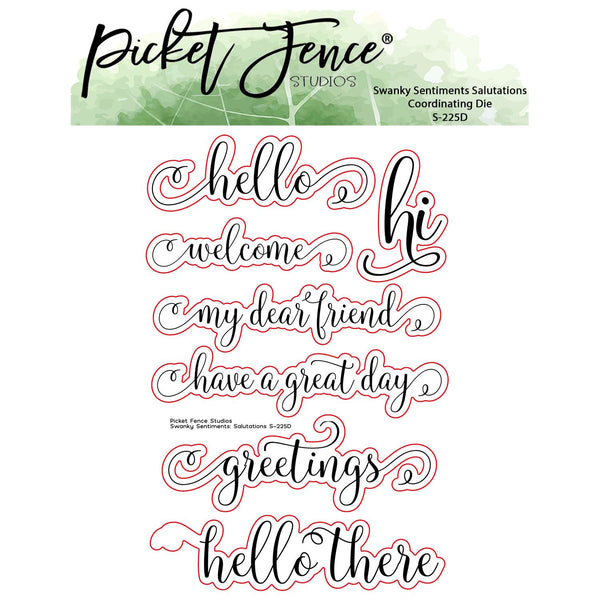 Swanky Sentiments: Salutations Coordinating Die