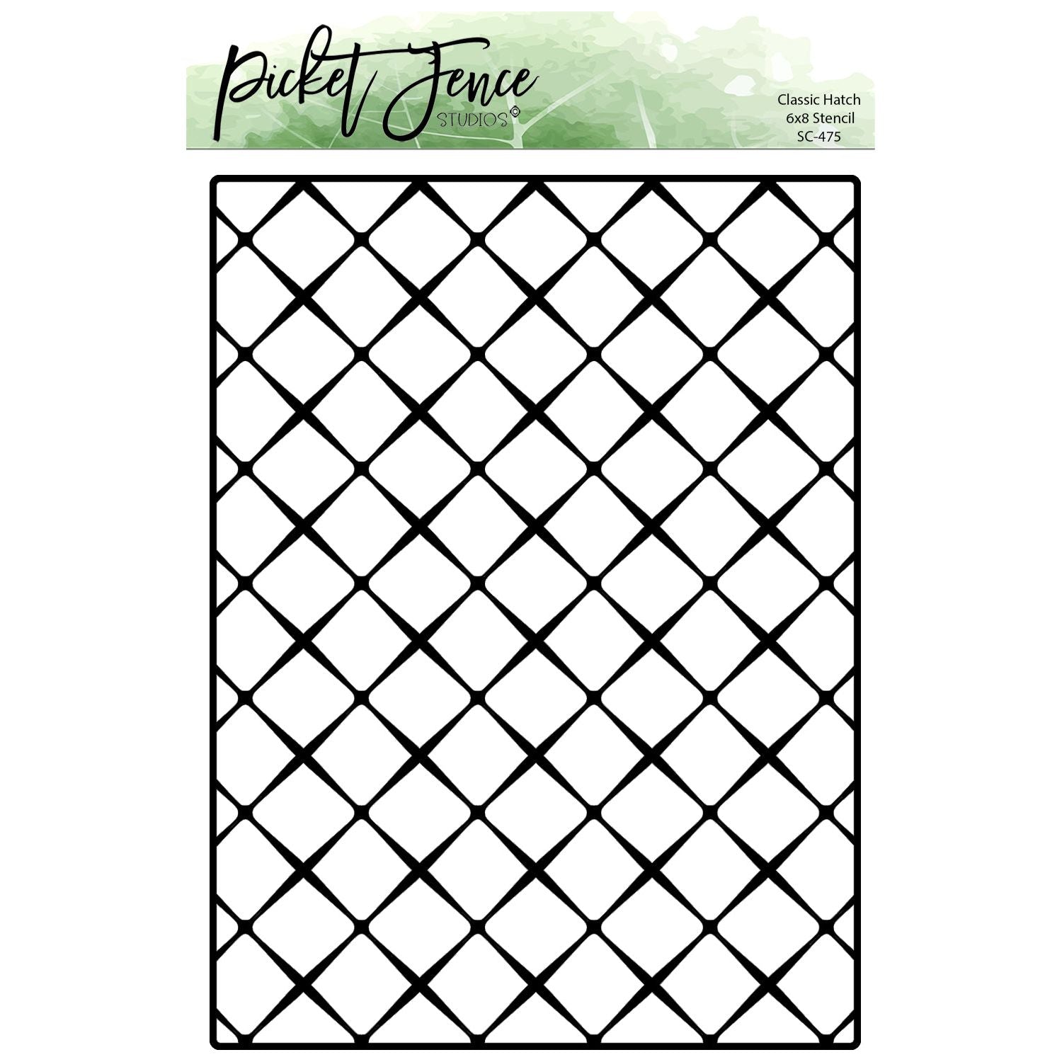 Classic Hatch 6x8 Stencil – Picket Fence Studios