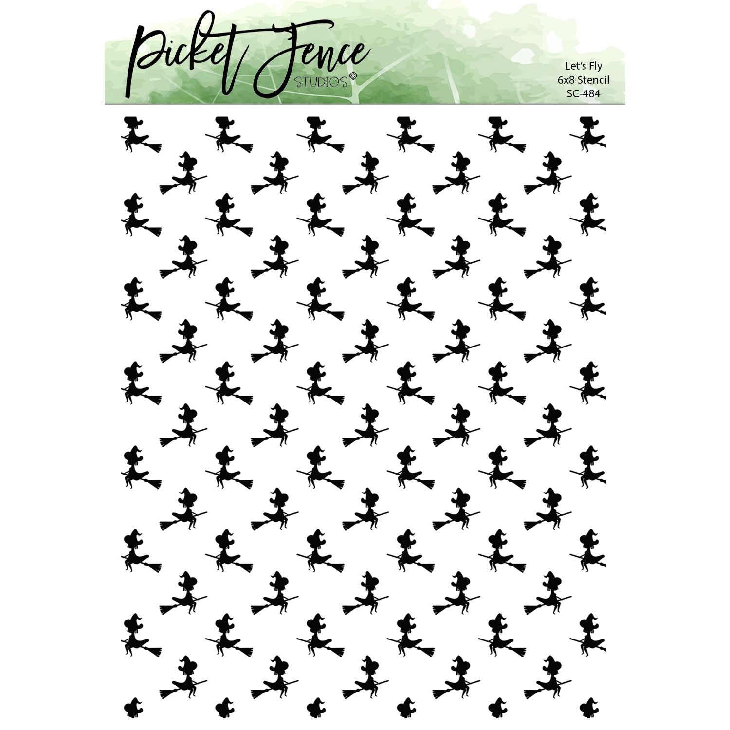 Let's Fly 6x8 Stencil