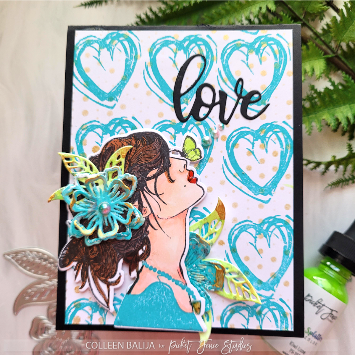 Polka Dot Scarf 6x8 Stencil