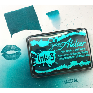 Trinity Teal: Ink on 3 Atelier Fusion Ink Bundle