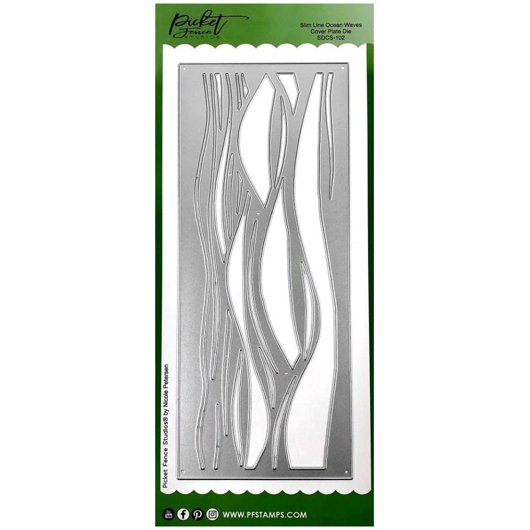 Slim Line Ocean Waves Die