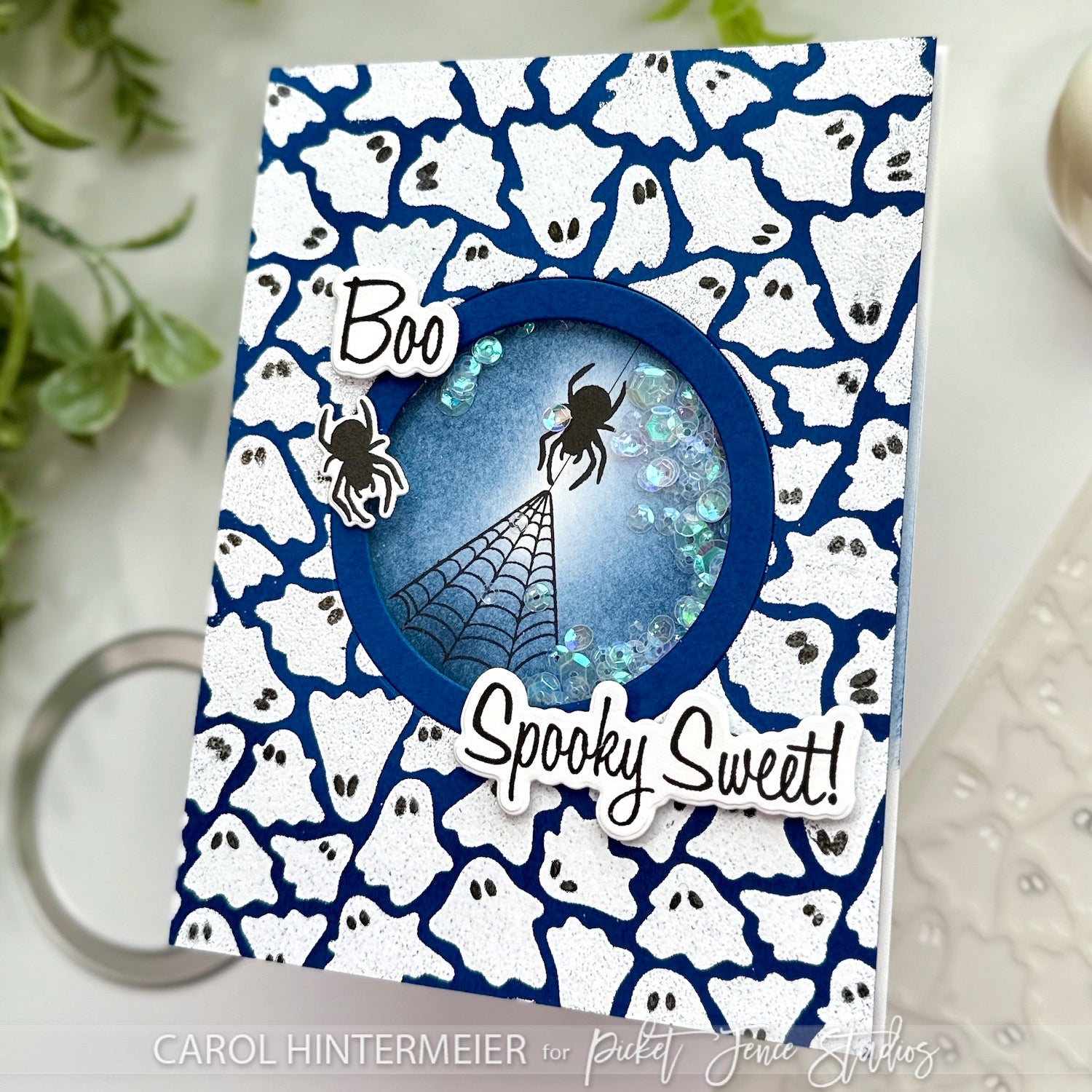 Fabulous Foiling Toner A2 Card Fronts - An Ode to a Spider Web