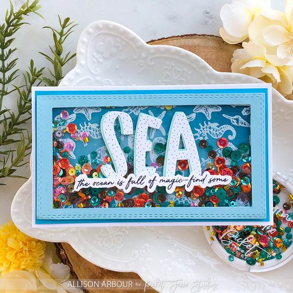 Find Me by the Sea Word Die Set