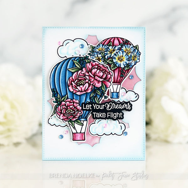 BUY ALL: You're on the Way Up! Stamp set with Coordinating Die Set by Kelly Taylor