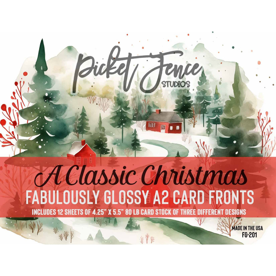 Fabulously Glossy A2 Card Fronts - A Classic Christmas