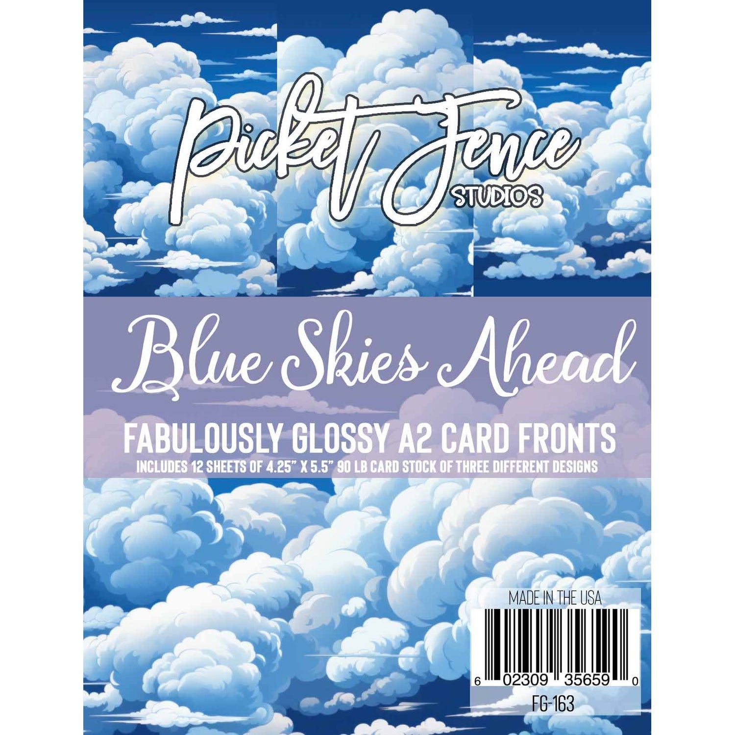 Fabulously Glossy A2 Card Fronts - Blue Skies Ahead