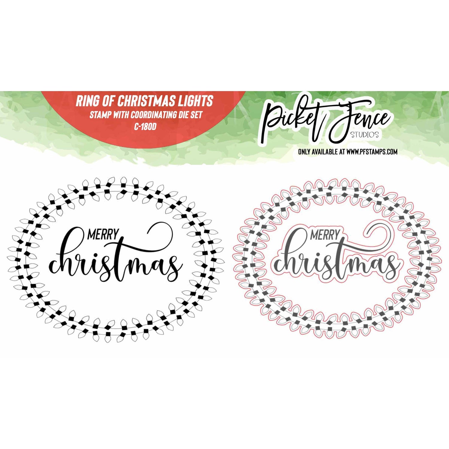 Ring of Christmas Lights with Coordinating Die Set