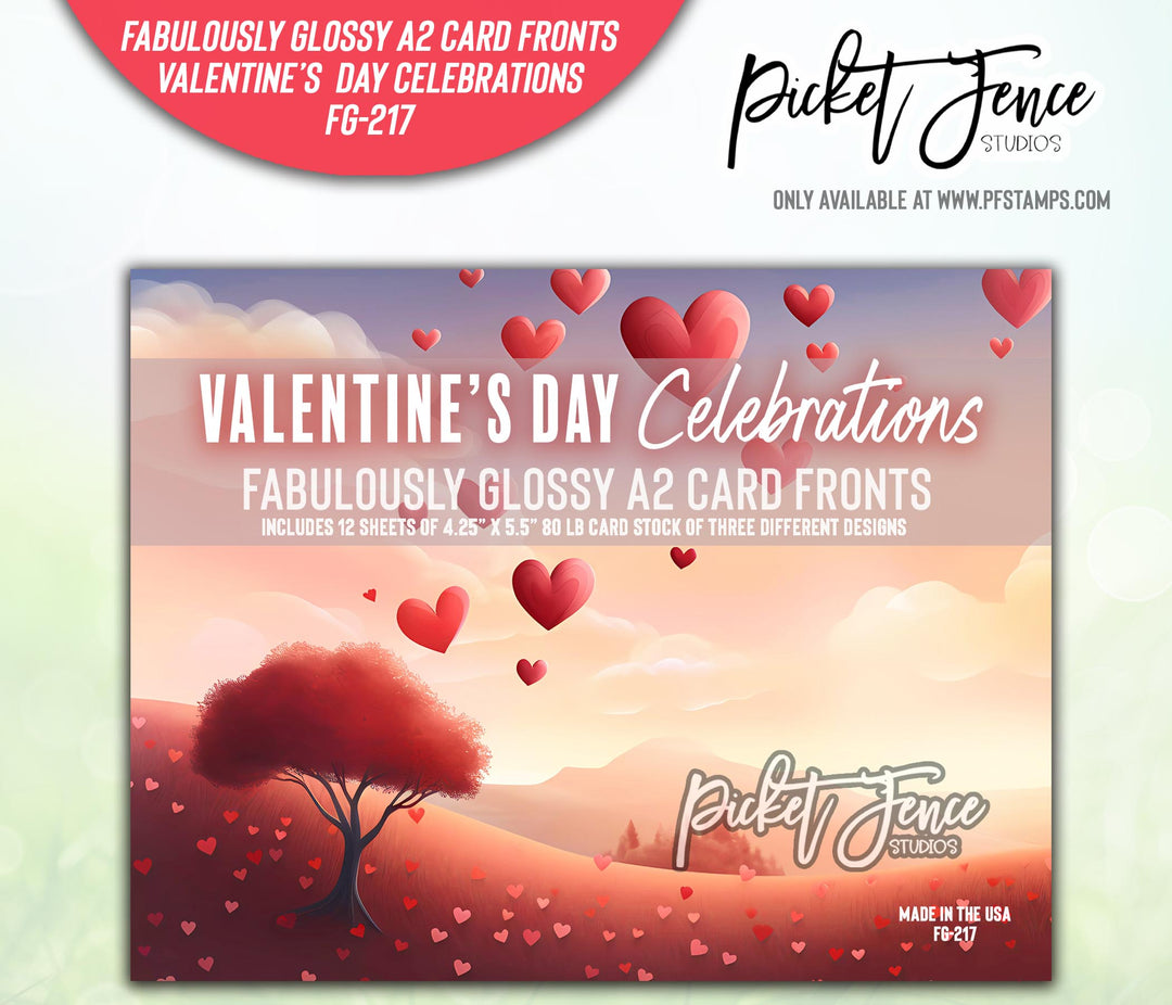 Fabulously A2 Glossy Card Fronts: Valentine's Day Celebrations