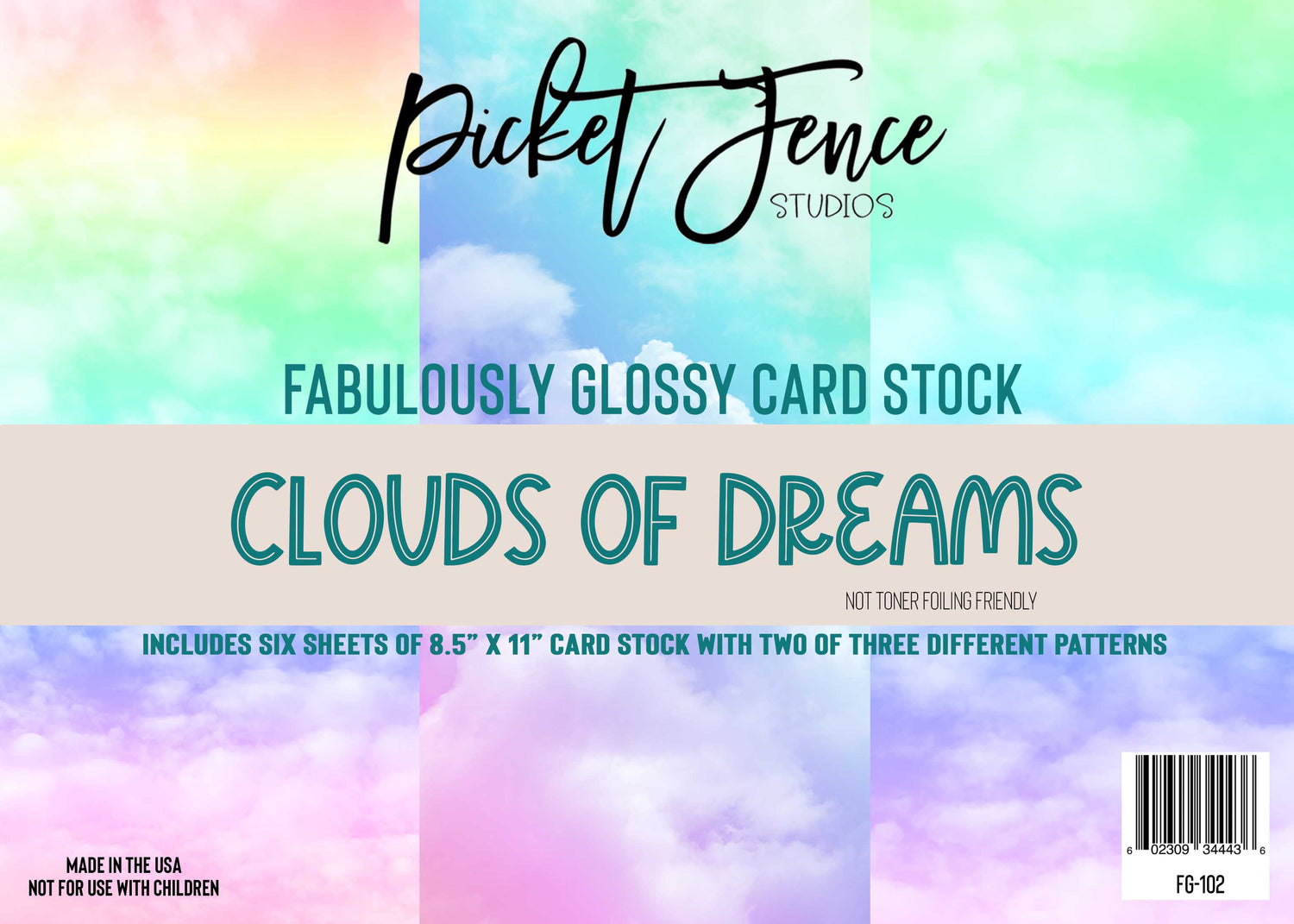 Fabulous Glossy Card Stock: Clouds of Dreams
