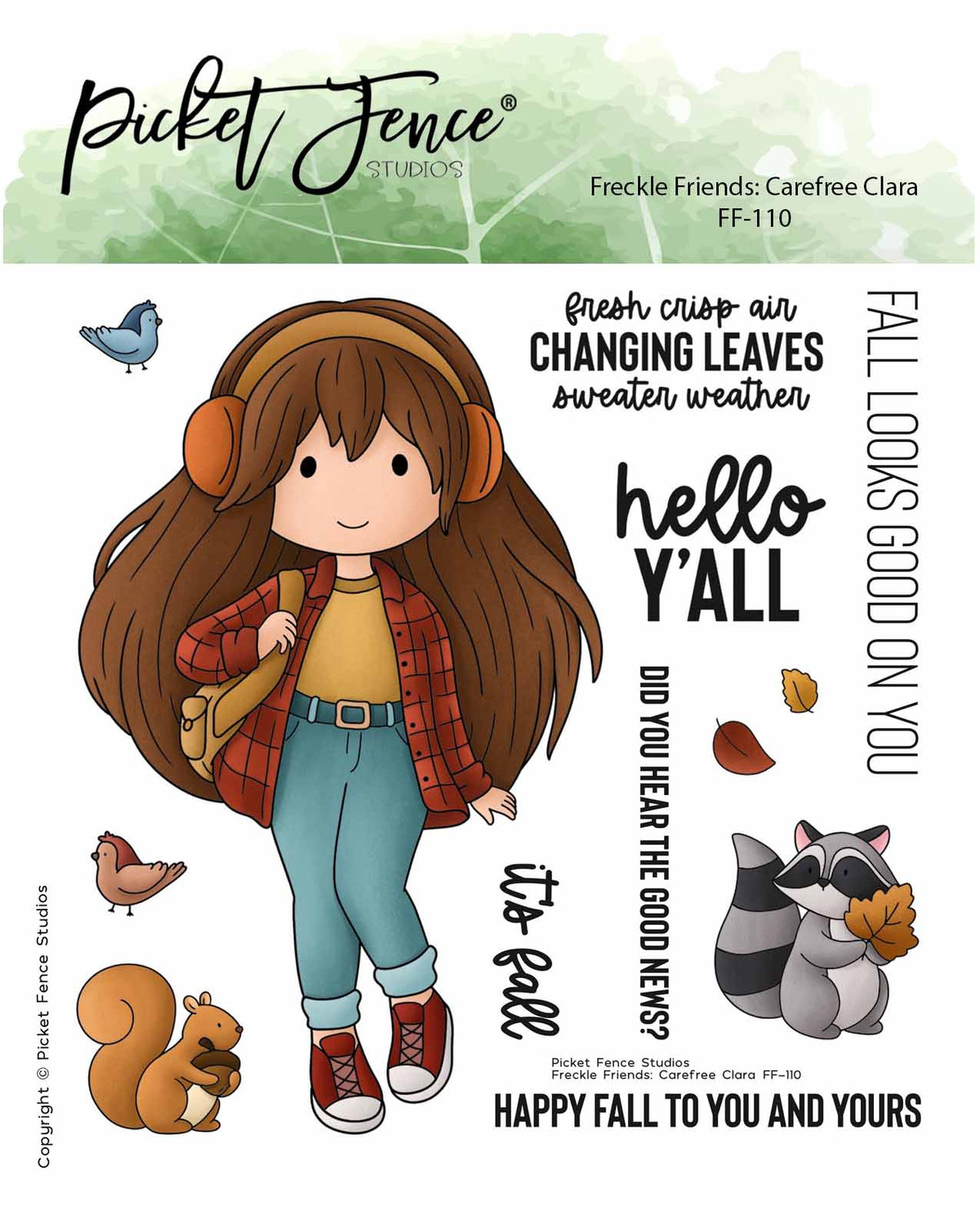Perfect Card Making Kit: Freckle Friends: Carefree Clara (Darker Skin)