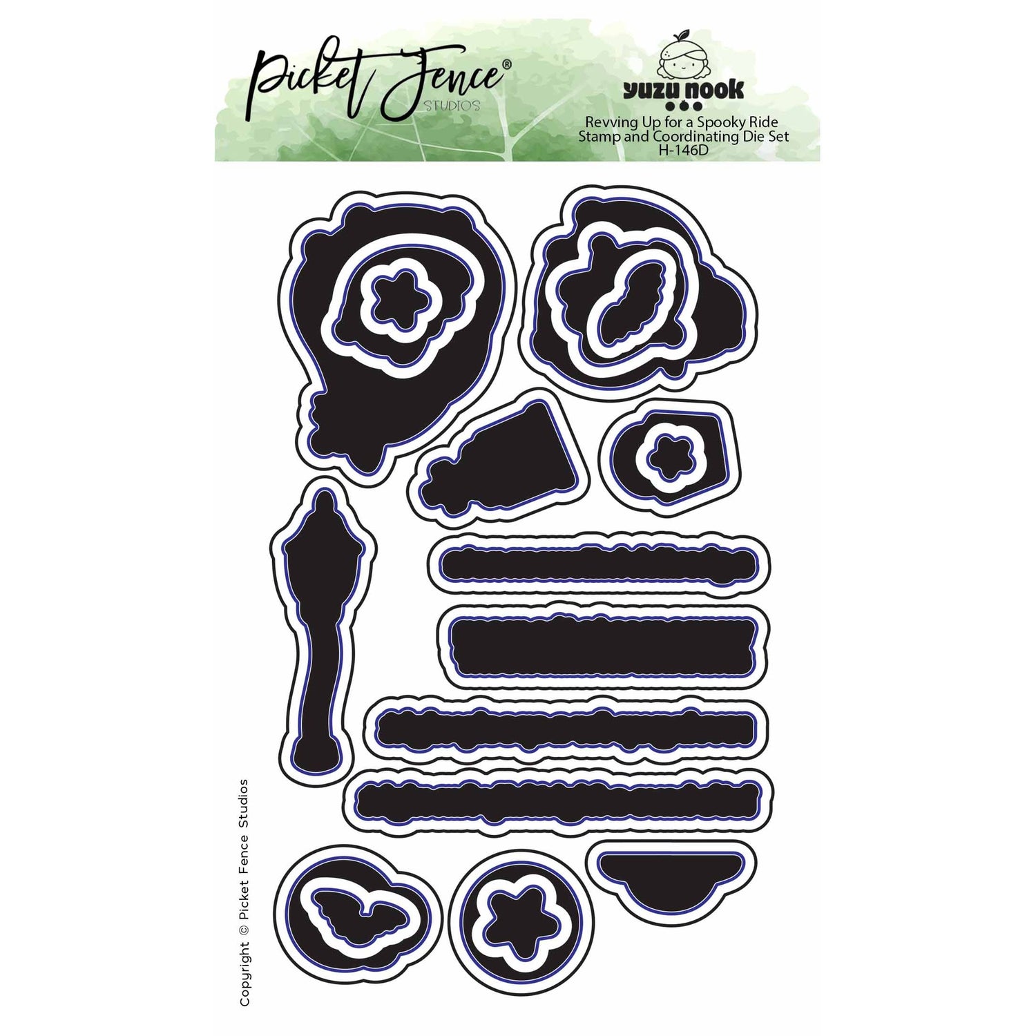 Revving Up for a Spooky Ride - Stamp and Coordinating Die Set