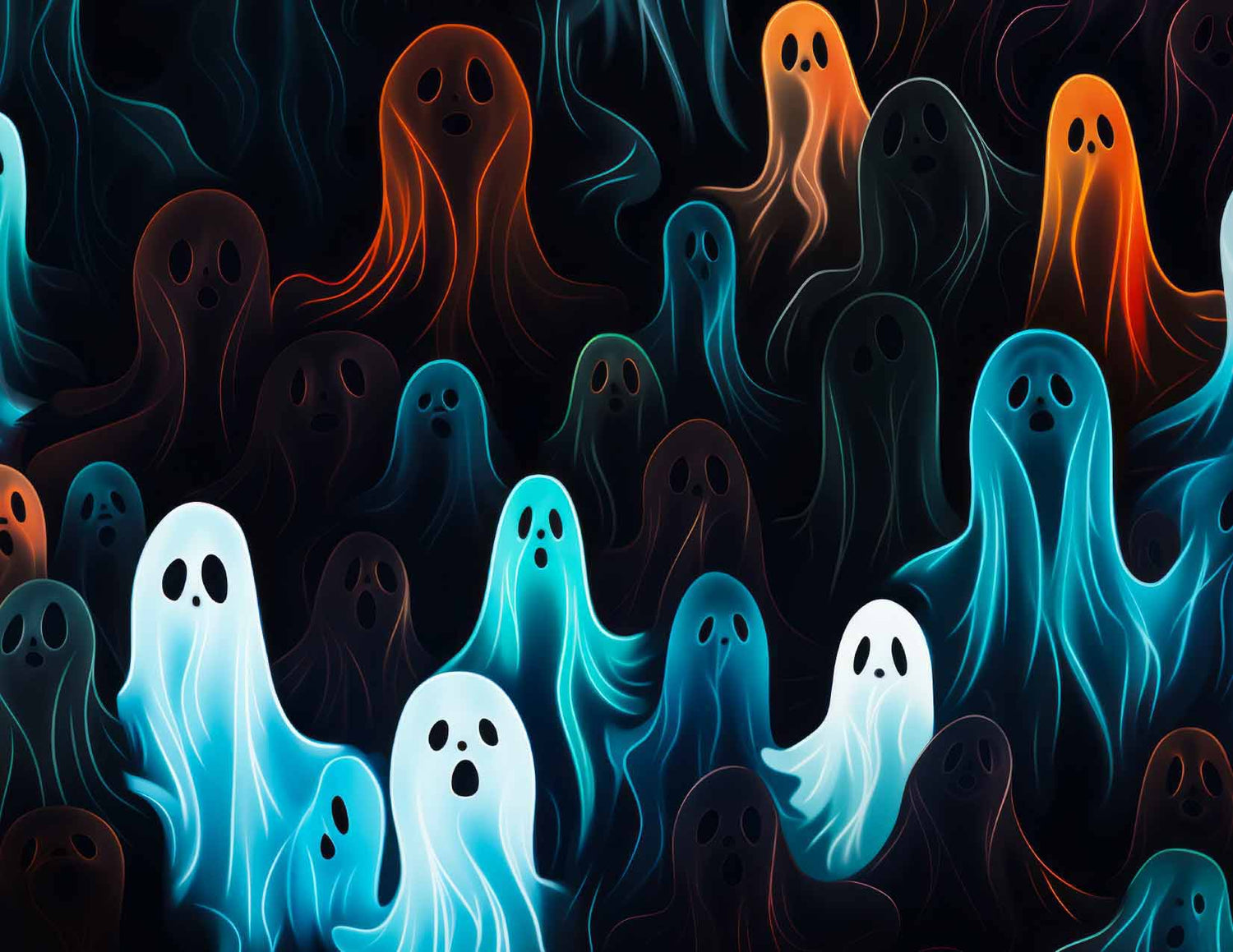 Fabulously A2 Glossy Card Fronts: Electric Ghosts