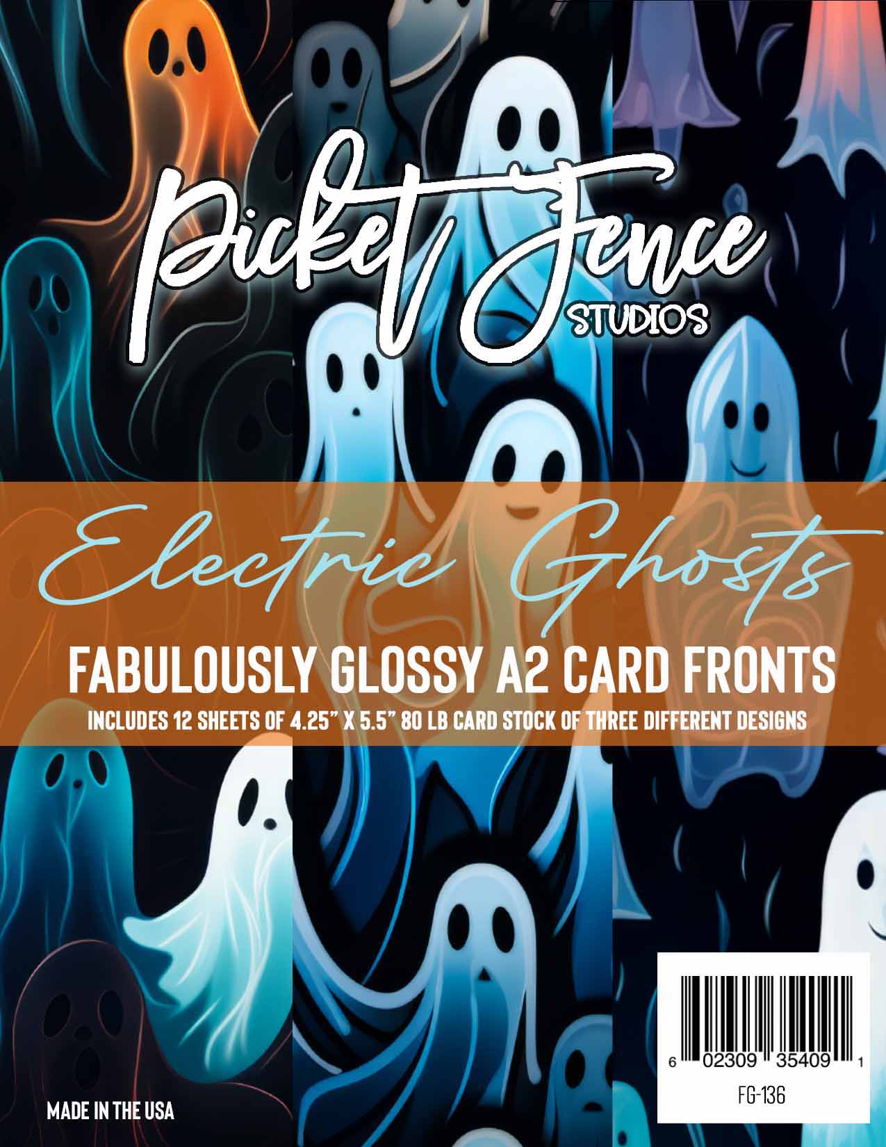 Fabulously A2 Glossy Card Fronts: Electric Ghosts