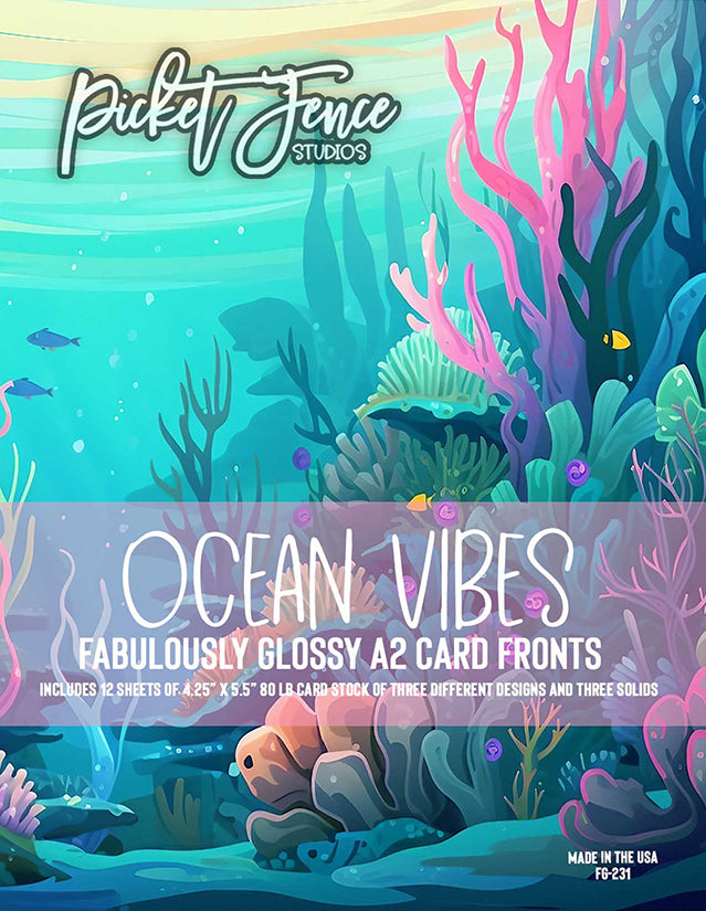 Fabulously A2 Glossy Card Fronts: Ocean Vibes