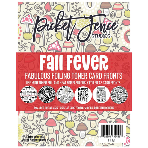 Fabulous Foiling Toner A2 Card Fronts - Fall Fever