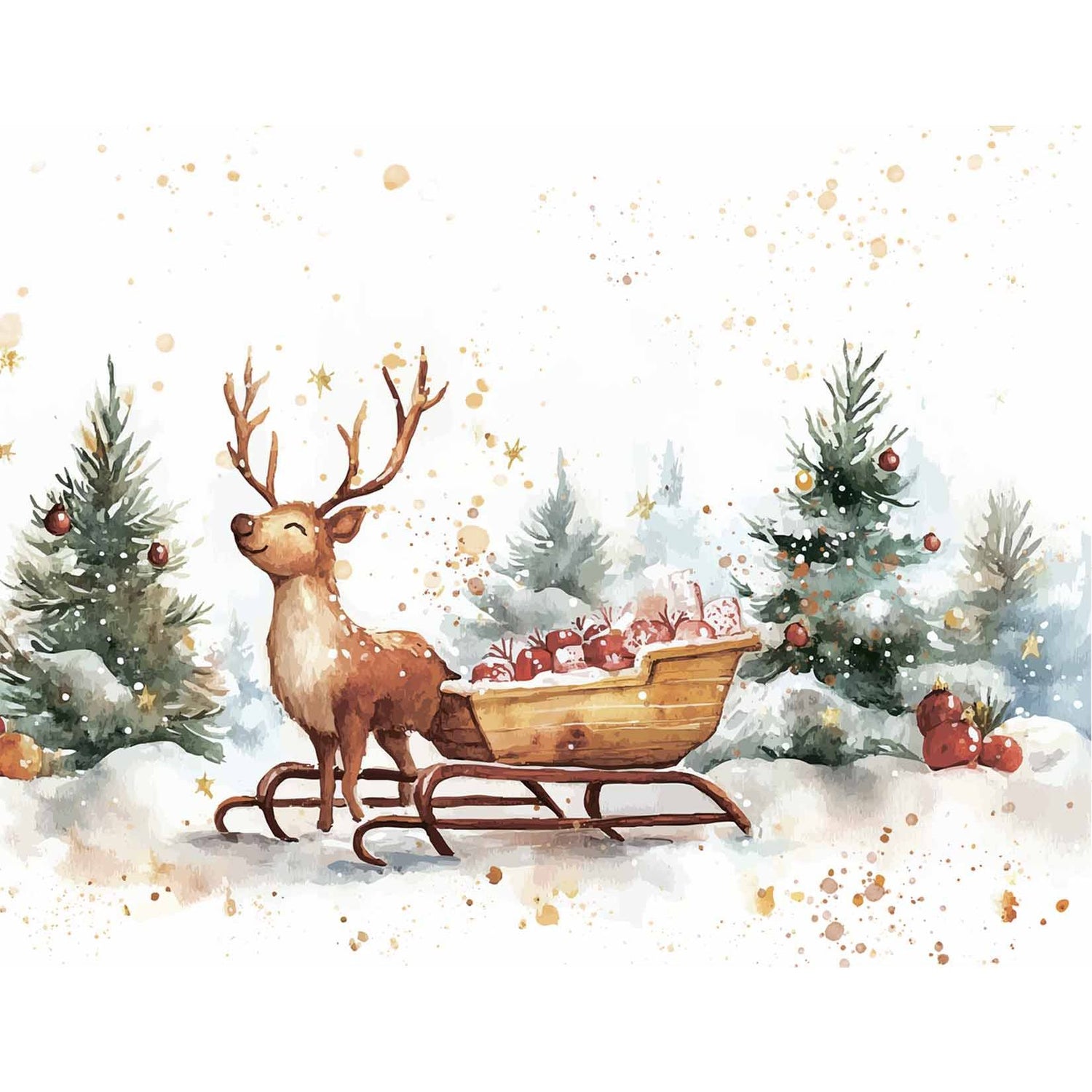 Fabulously Glossy A2 Card Fronts - From, Santa Claus