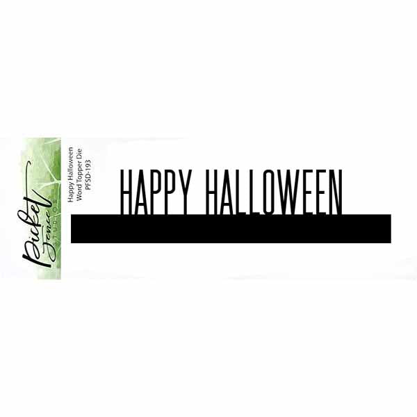 Happy Halloween Word Topper Die