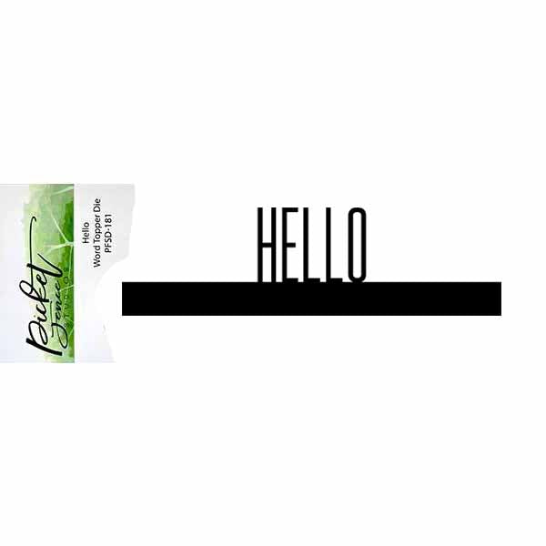 Hello Word Topper Die
