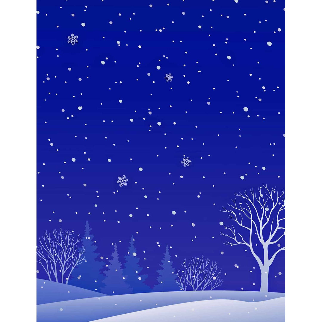 Fabulously Glossy A2 Card Fronts - Scene Building: Snowy Christmas