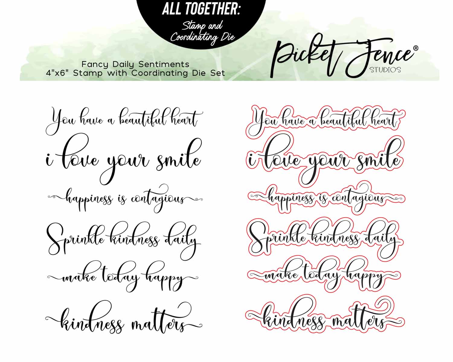 Fancy Daily Sentiments with Coordinating Die Set