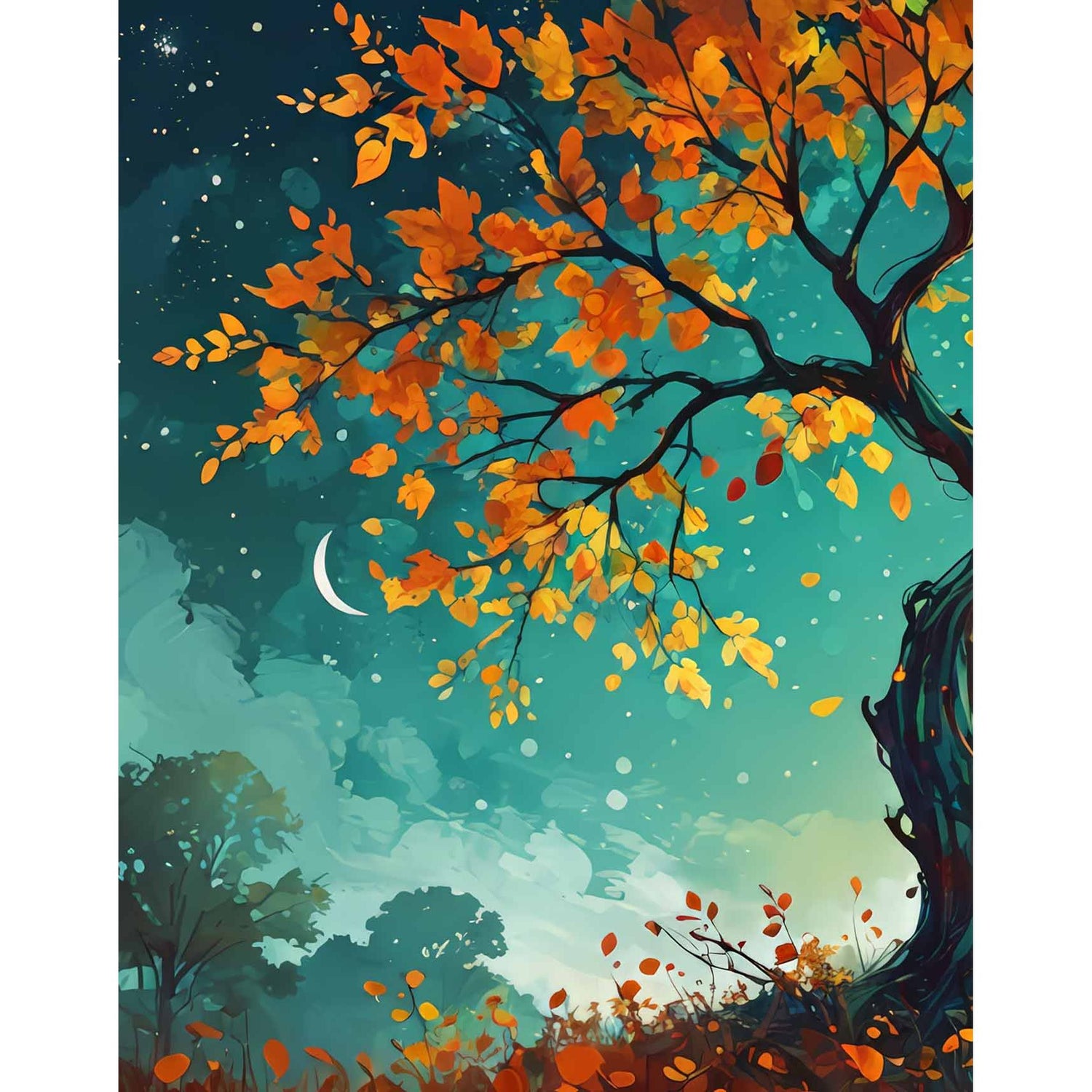 Fabulously Glossy A2 Card Fronts - Painted Fall