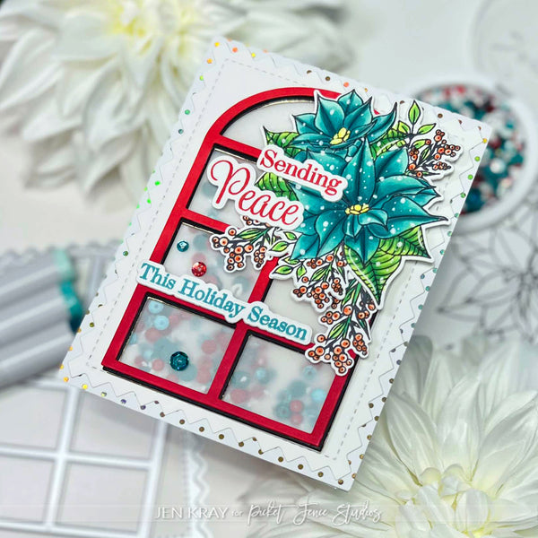 Peaceful Christmas Flowers Coordinating Die