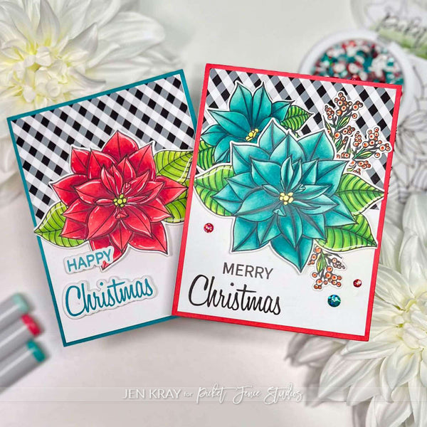 Peaceful Christmas Flowers Coordinating Die